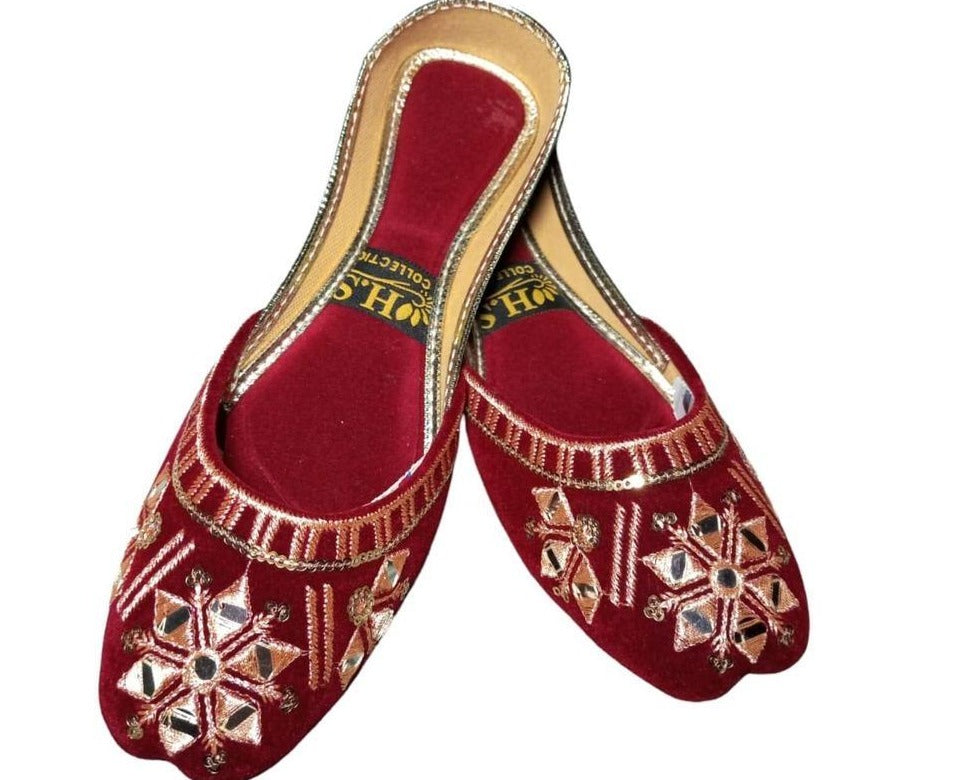 Women's PU Fancy Embroidered Khussa - Jutishop.pk