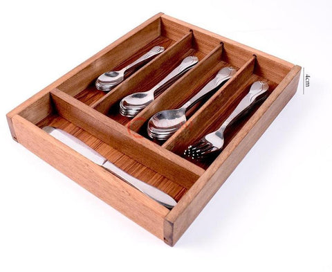 Wooden Cutlery Rest Tray