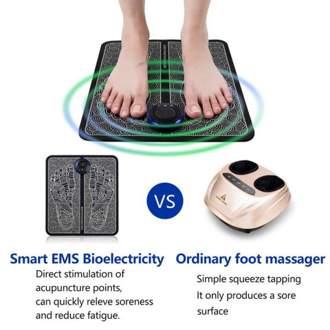 EMS Foot Massager Mat Electric And Mini Body Massager (Pack of 2)